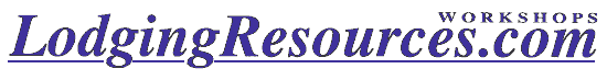 Lodging Resources Workshops