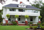 Durham, North Carolina (NC) Bed and Breakfast: Come relax with us. Whether on a business trip or vacation, you will have a pleasant and relaxing stay. Although built in 1910, the house has been completely renovated. You can relax on the deck and watch the colorful fish in the water garden or stay in touch with the world in your room with private internet connections. 