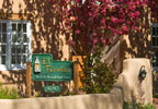 El Farolito Bed and Breakfast Inn, Santa Fe, New Mexico is an authentic adobe compound located in the city's historic district.