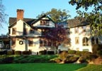 Fayetteville, Pennsylvania (PA) Bed and Breakfast: This Victorian mansion set on a limestone hilltop provides the dramatic setting with a 6.5 acre panorama of gardens, forest and a creek. Angelic Inn at has over 18,000 square feet of living space and 12 suites and rooms to choose from. Rates include a candlelight brunch or continental breakfast upon request.